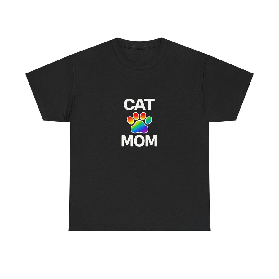 Pride Cat Mom Heavy Duty Unisex Tee Sizes Small - 5XL (11 colors)